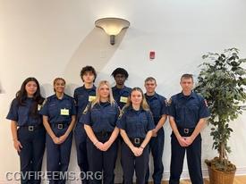 from left to right:
Cadet Galdamez, Cadet Hairston, Cadet McGuigan, Cadet Bowling, Cadet Hughes, Cadet San Luis, Cadet Gilroy, Cadet Binger